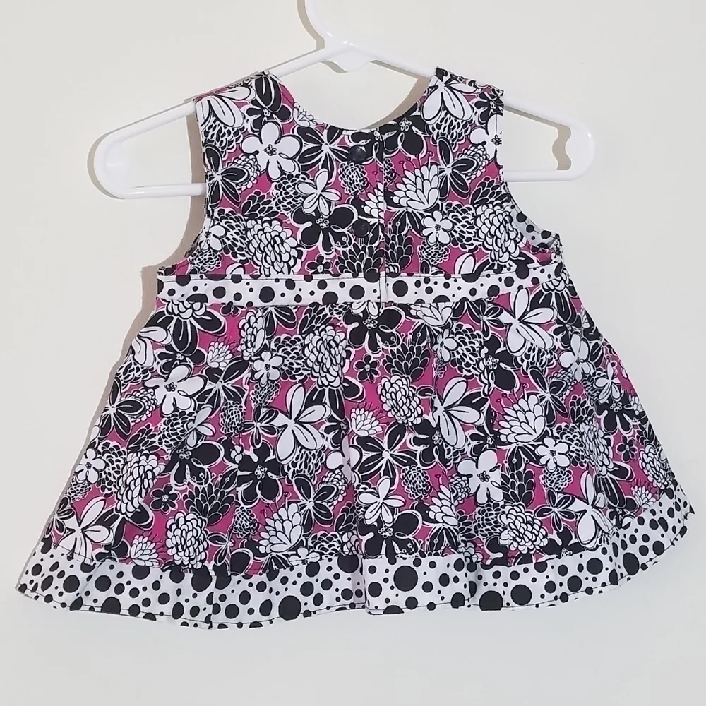 Reversible Handmade Dress Built In Purse 6-9m